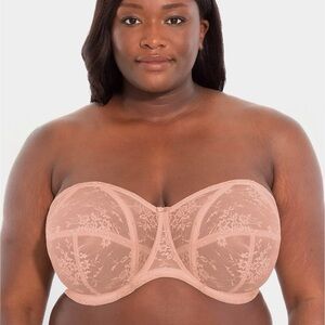 Goddess Verity Strapless Bra with detachable straps 40K in fawn NWT